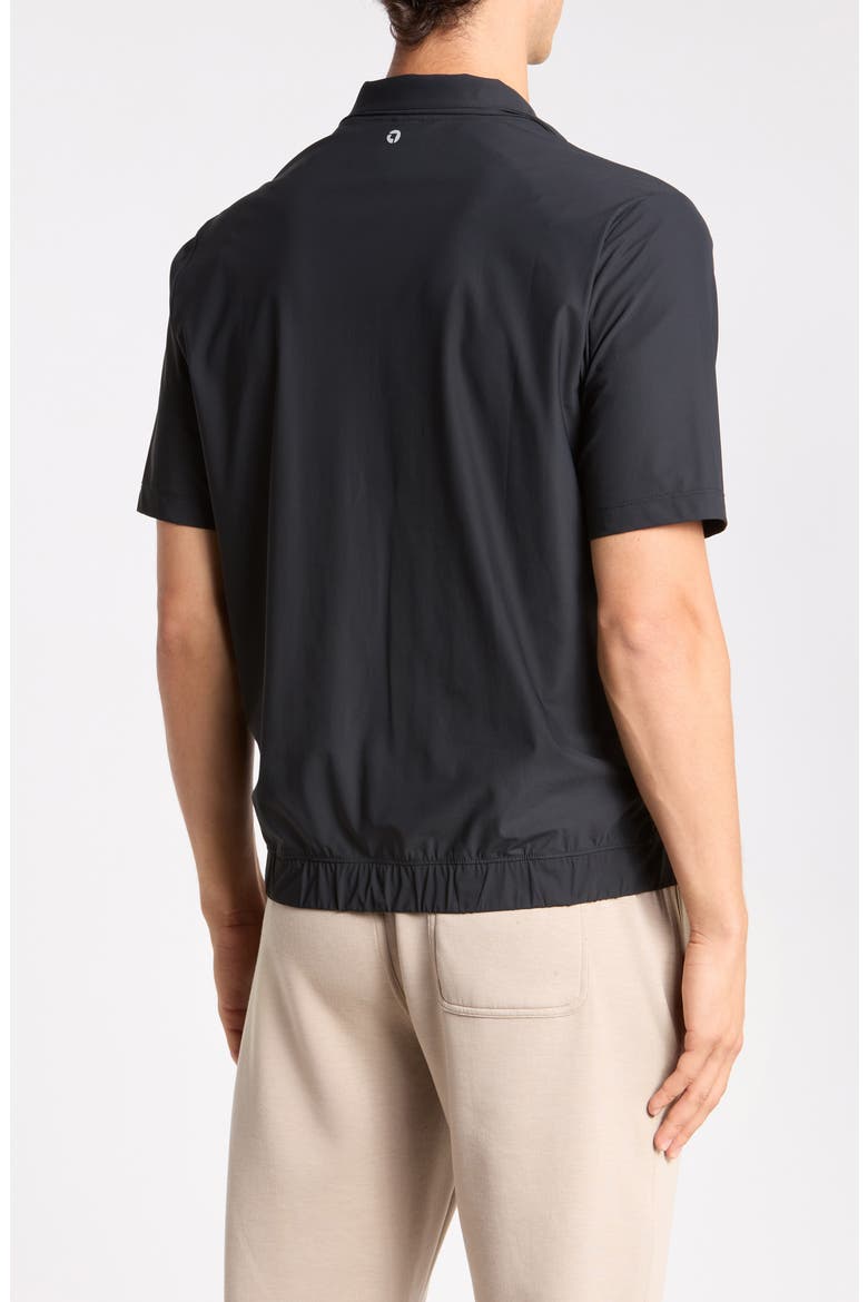 Warp X Preeminent Quarter Zip Top, Alternate, color, BLACK/ WHITE