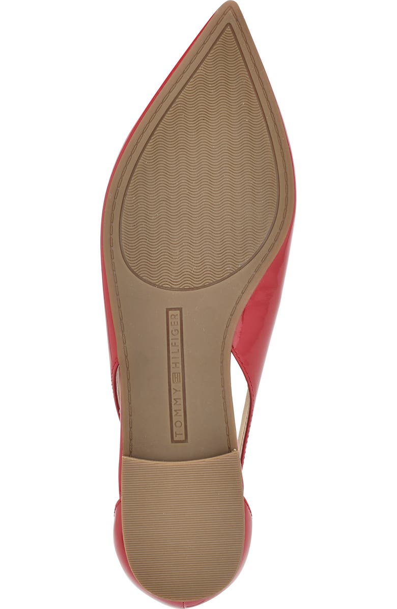 Tommy Hilfiger Velahi Pointed Toe Flat, Alternate, color, Medium Red