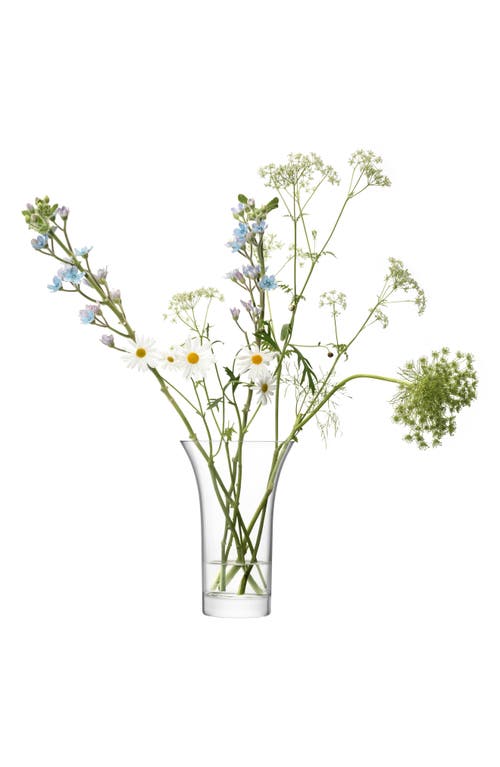 Lsa Flower Flared Bouquet Glass Vase In Transparent