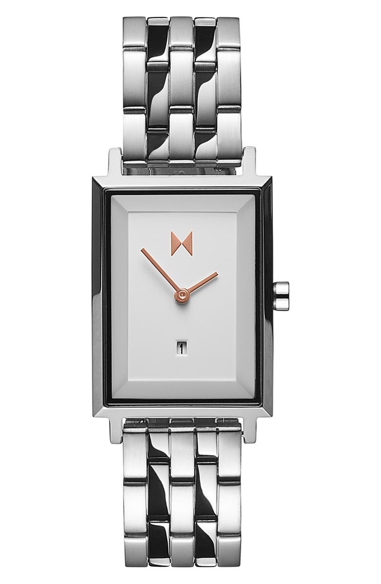 MVMT Signature Rectangular Bracelet Watch, 24mm x 32mm, Main, color, 
