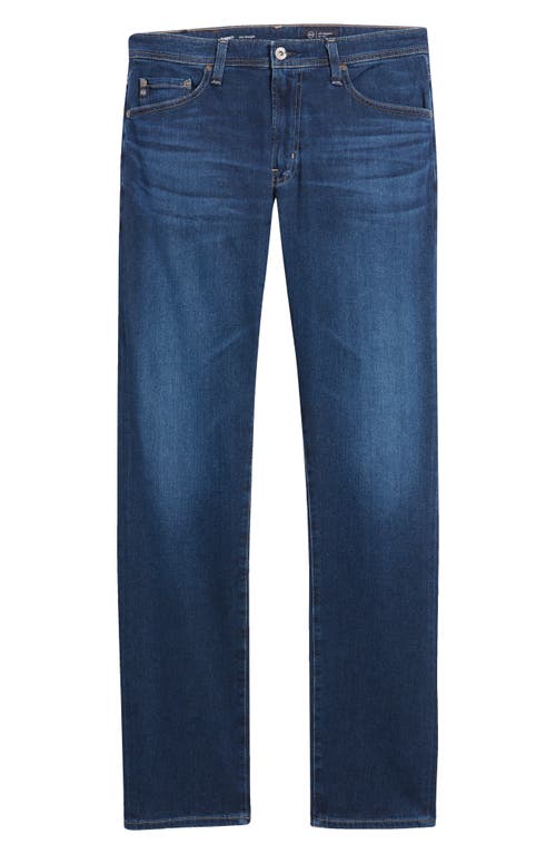 Ag Everett Stretch Slim-straight Jeans In Blue