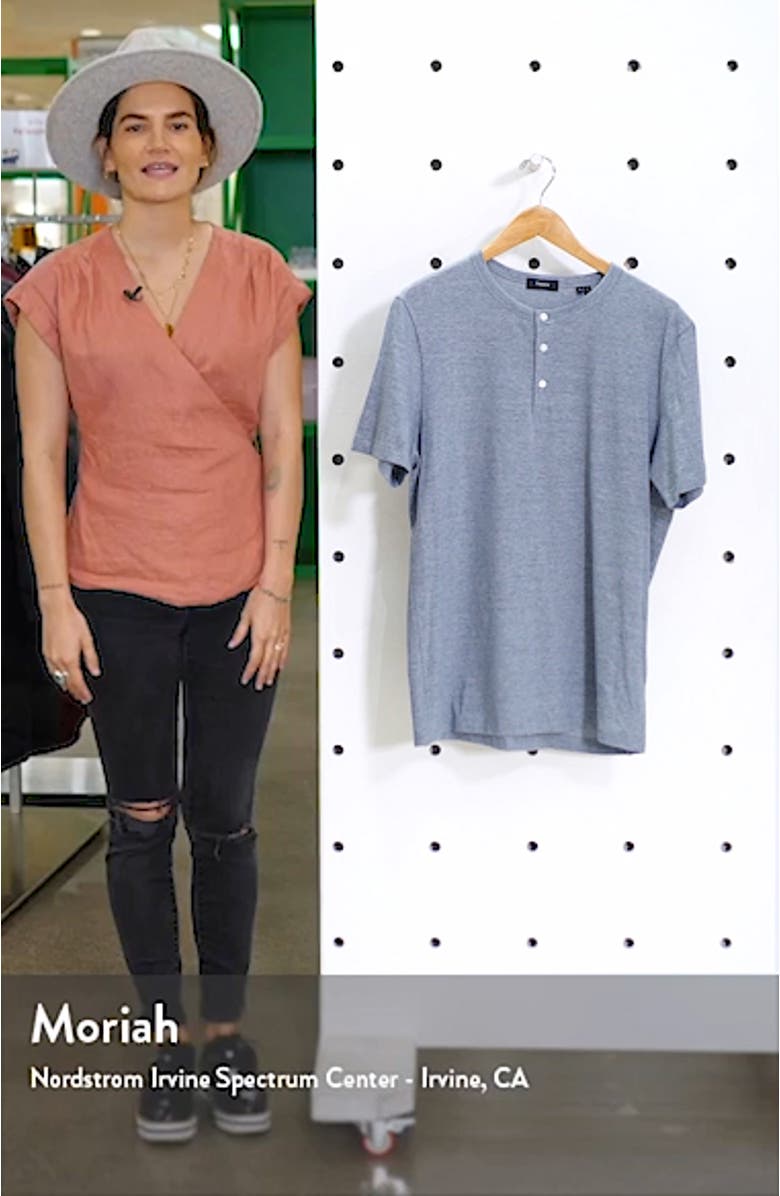 Slim Fit Knit Henley, sales video thumbnail