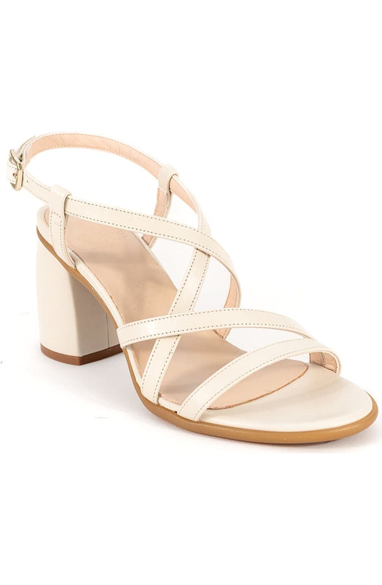 Menina Step Cloe Leather Heeled Sandal, Alternate, color, Ivory