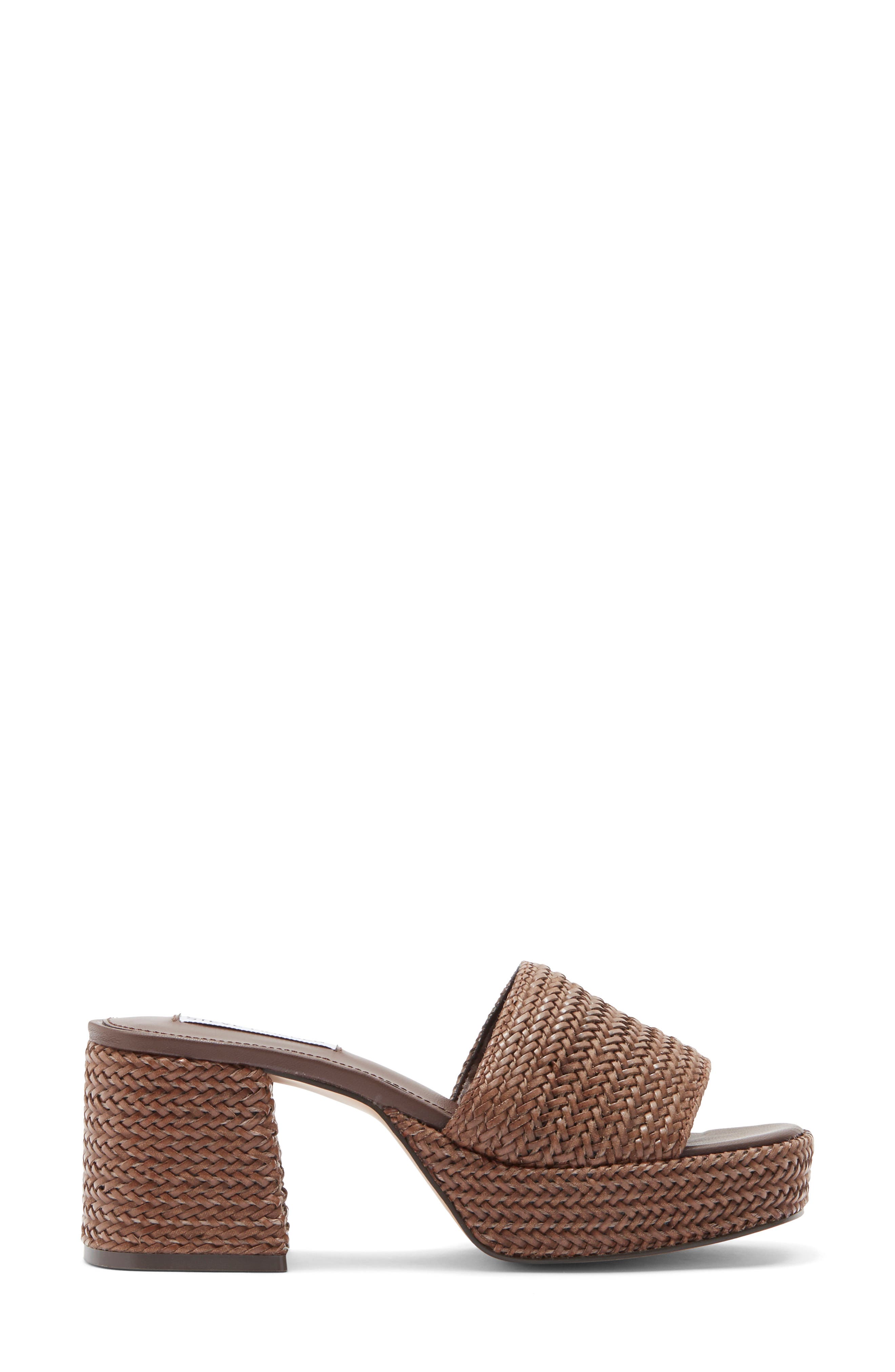 Steve Madden Troyye Platform Sandal, Alternate, color, Brown