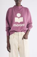 Isabel Marant Étoile Moby Logo Detail Cotton Blend Sweater