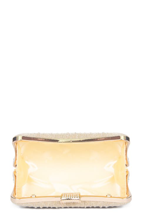 Lauren Lorraine Classy Clutch In Gold