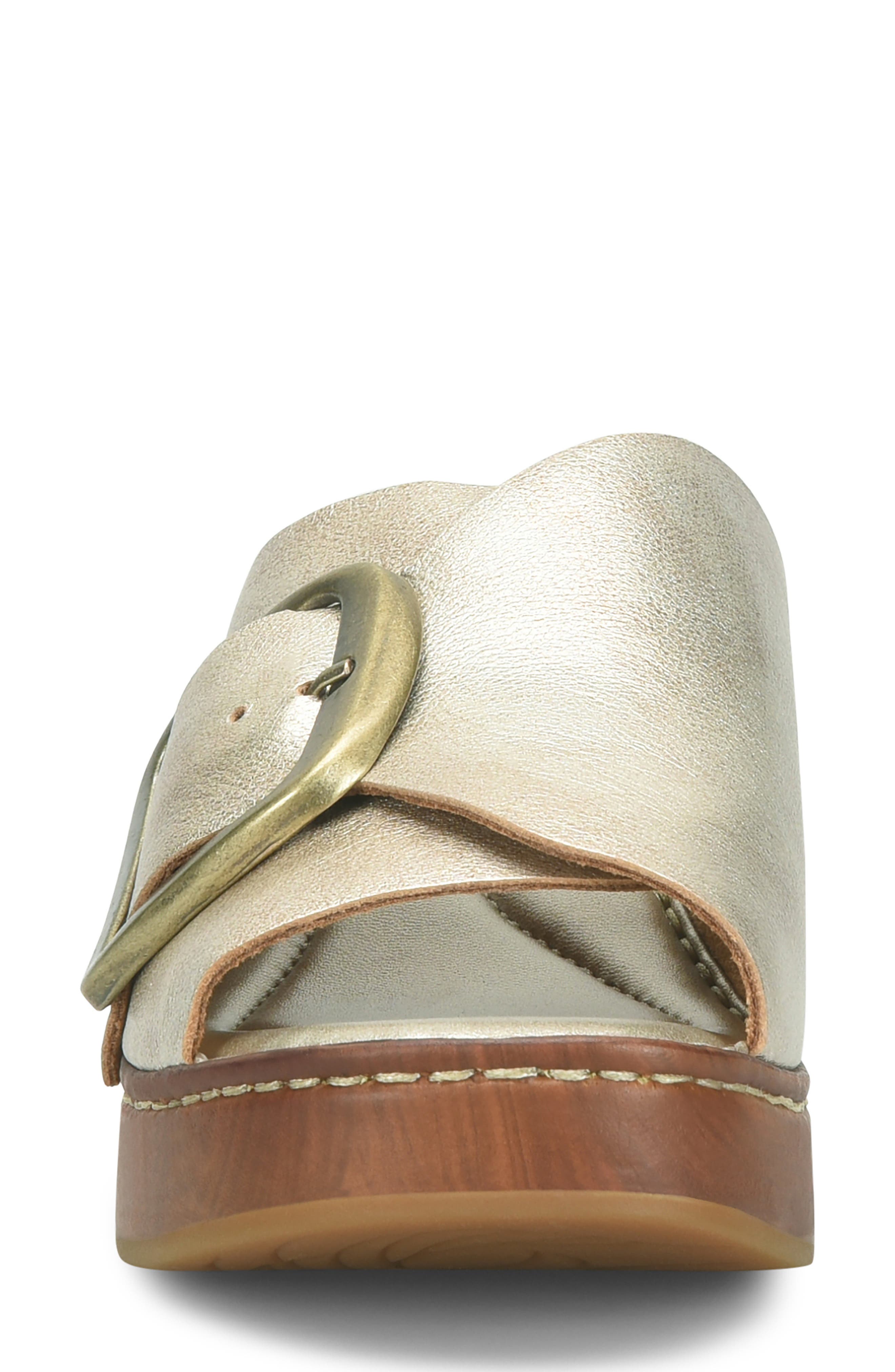 Børn Bangle Platform Slide Sandal, Alternate, color, Light Gold Metallic
