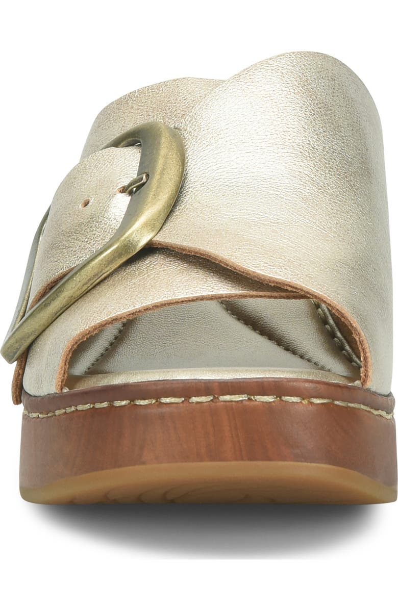 Børn Bangle Platform Slide Sandal, Alternate, color, Light Gold Metallic
