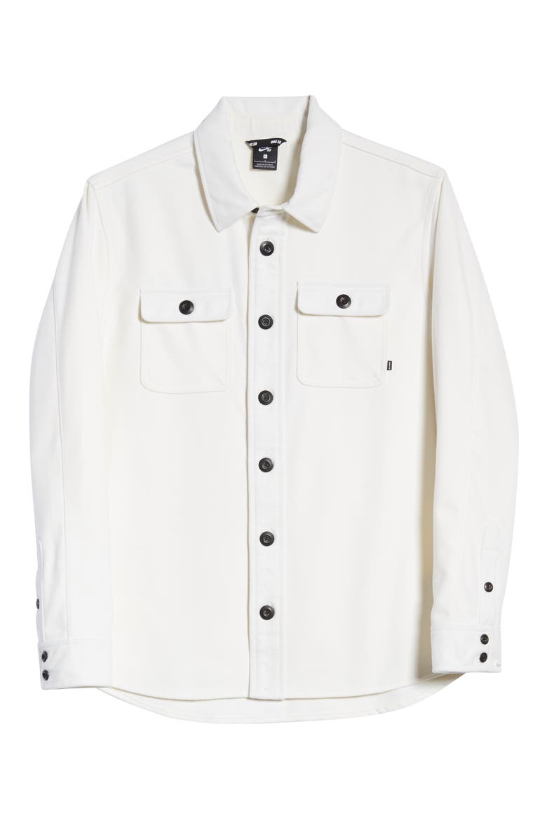 Button Down Shirt Jacket, Alternate, color, SAIL