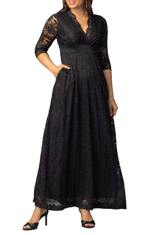 Maria Lace Evening Gown