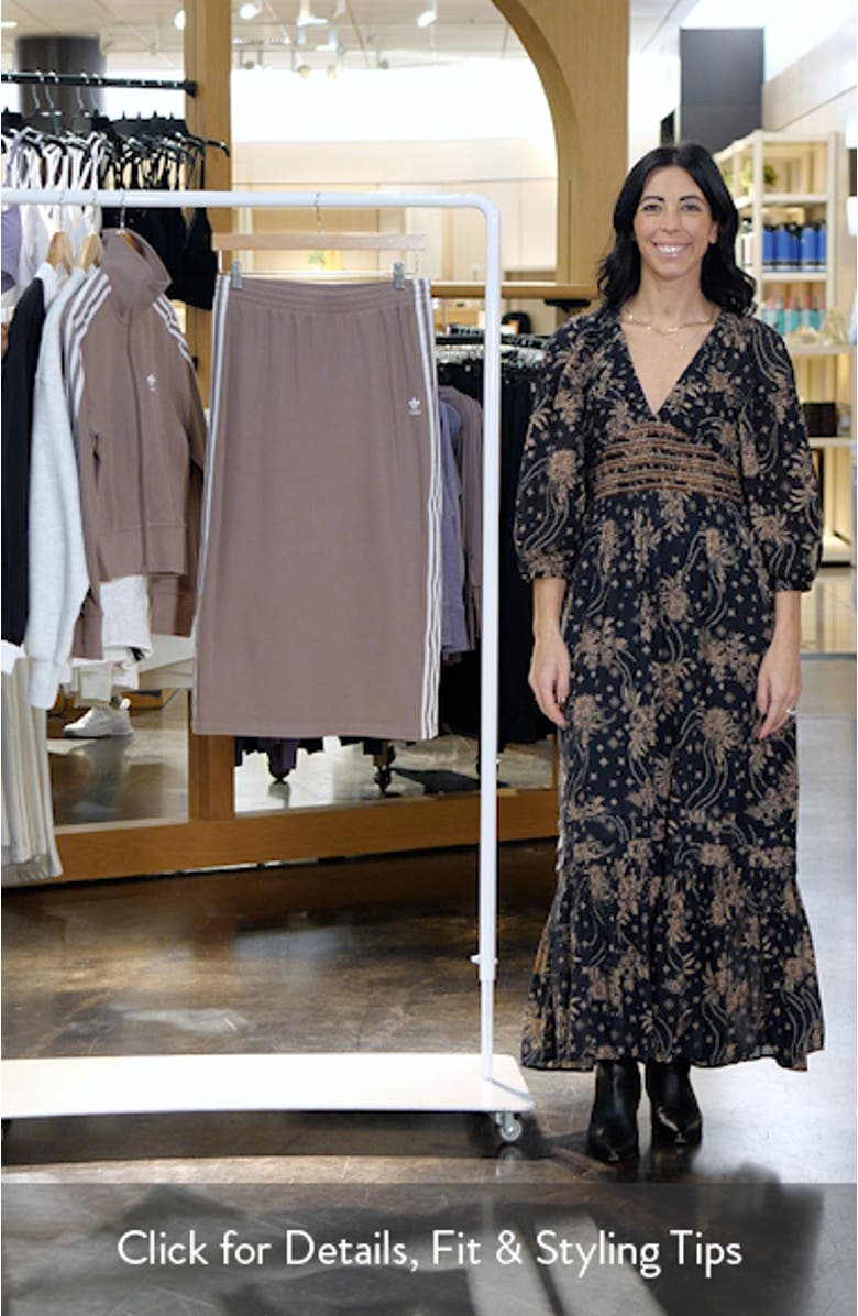 3-Stripes Knit Midi Skirt, sales video thumbnail