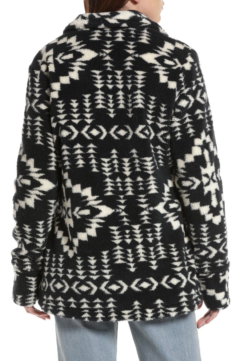 Alder Geo Print Fleece Jacket, Alternate, color, JUNIPER MESA NAVY