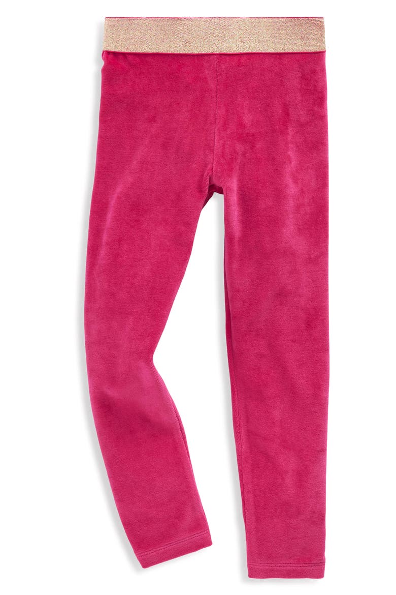 Kids' Velvet Leggings, Main, color, FORMICA PINK