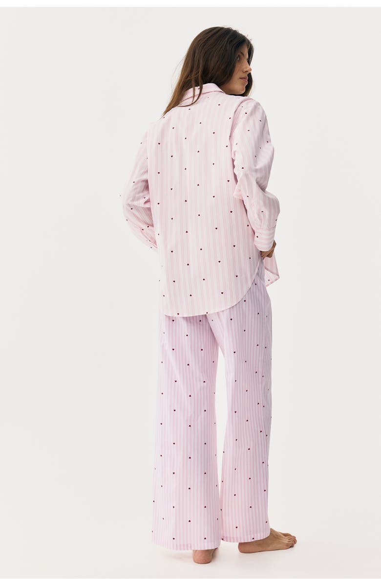H&M Mama Cotton Pyjama Bottoms, Alternate, color, Pink/Hearts