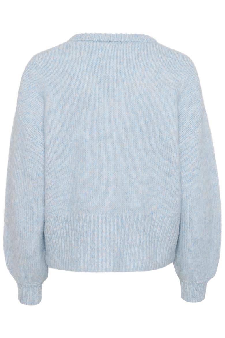 KAtrina V-neck Casual Fit Pullover, Alternate, color, Celestial Blue Melange