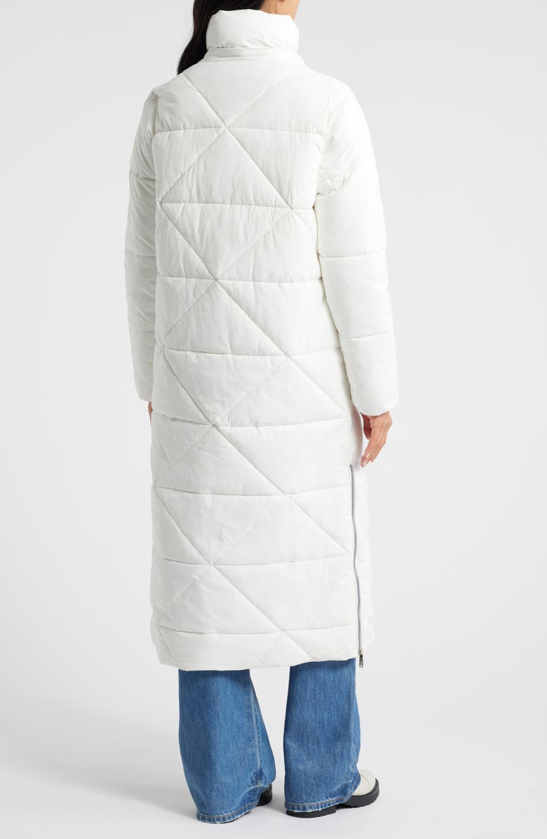 Sam Edelman Quilted Puffer Coat with Removable Hood, Alternate, color, Winter White
