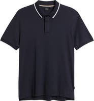 BOSS Parlay Tipped Cotton Polo