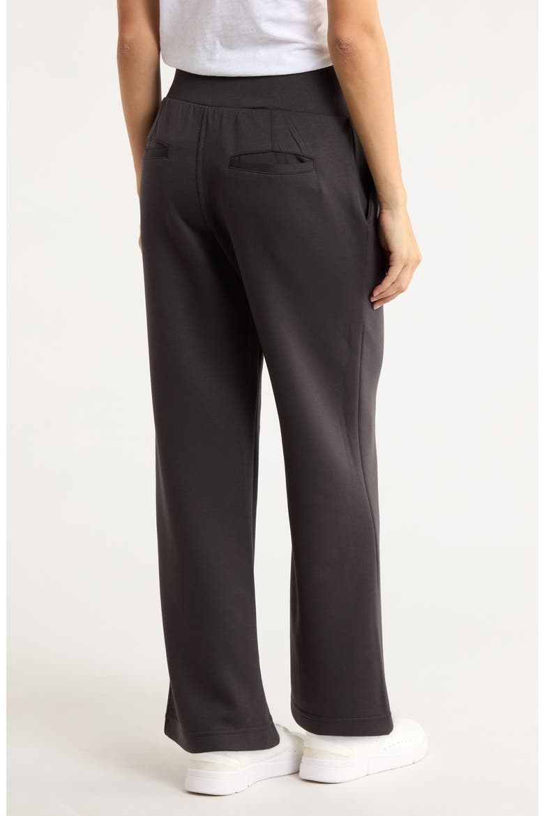 Pintuck Scuba Knit Pants, Alternate, color, WASHED GREY