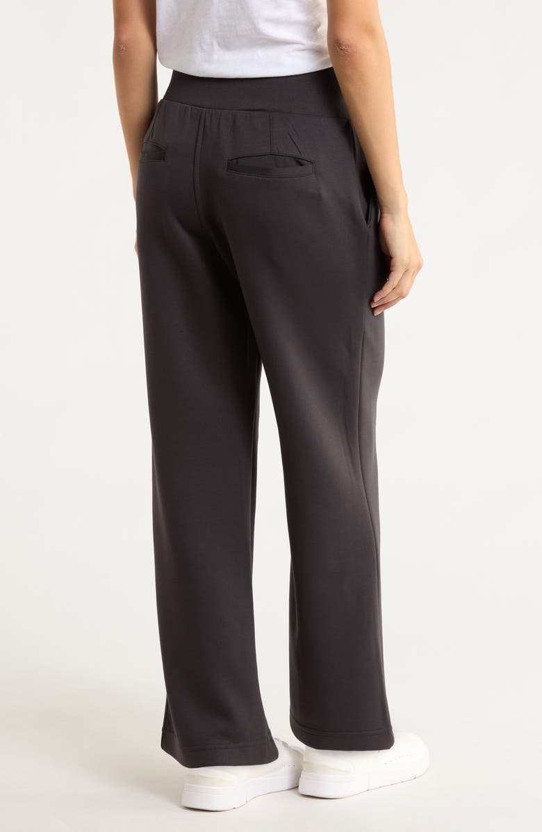 APANA Pintuck Scuba Knit Pants, Alternate, color, Washed Grey