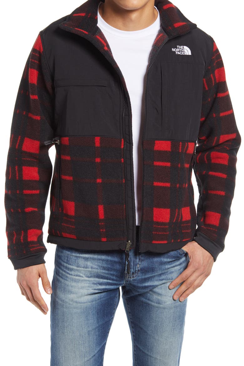 Denali 2 Jacket, Main, color, TNF RED HOLIDAY 2 PLAID PRINT