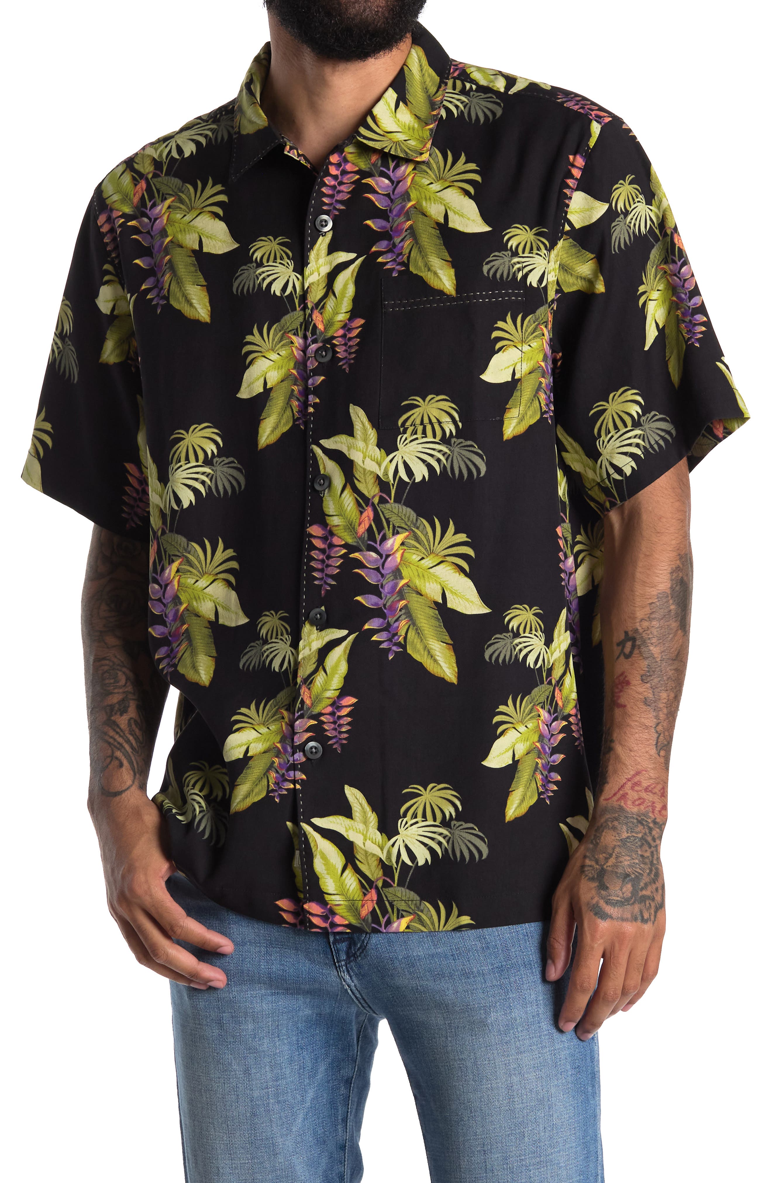 Tommy Bahama Coastal Cascade Silk Camp Shirt (Men) | Nordstromrack