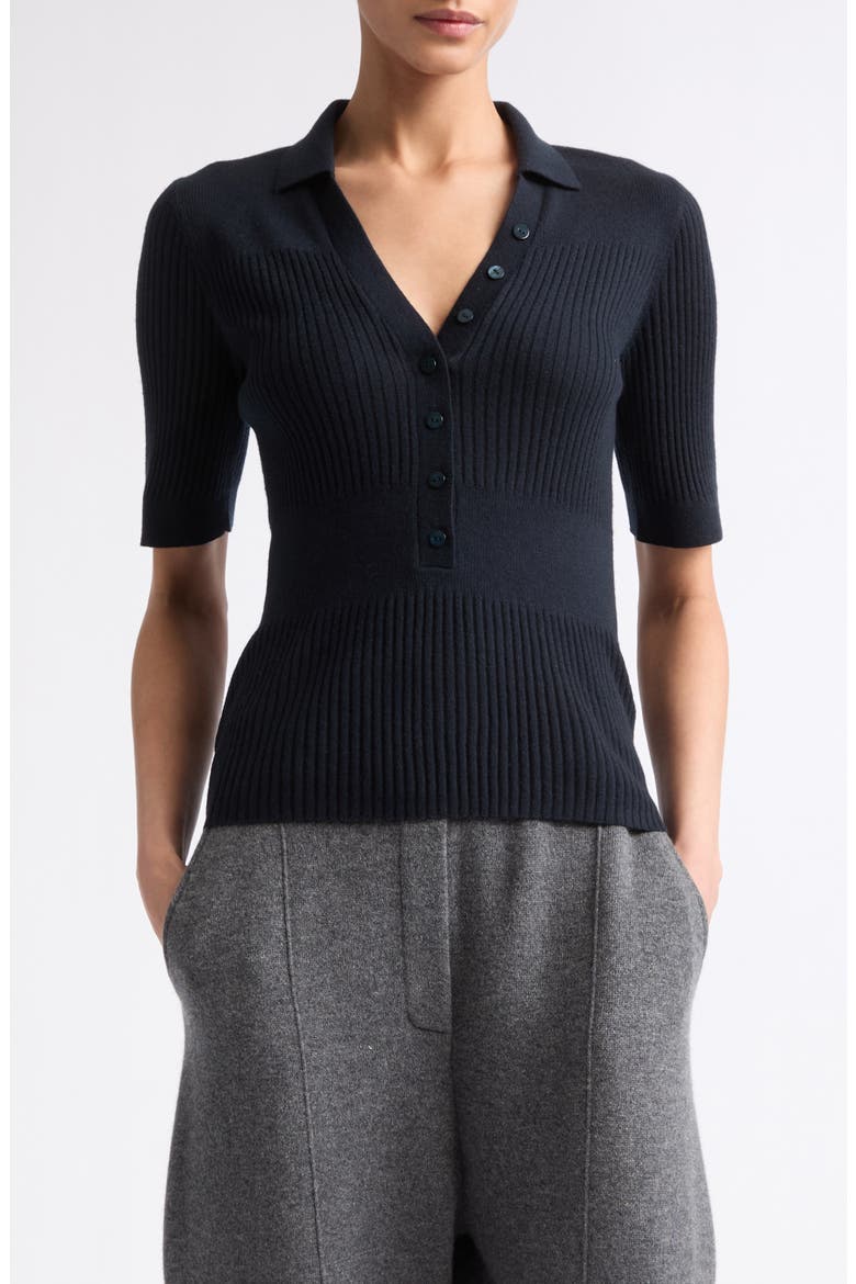 Malie Cashmere Pullover Sweater, Main, color, NAVY