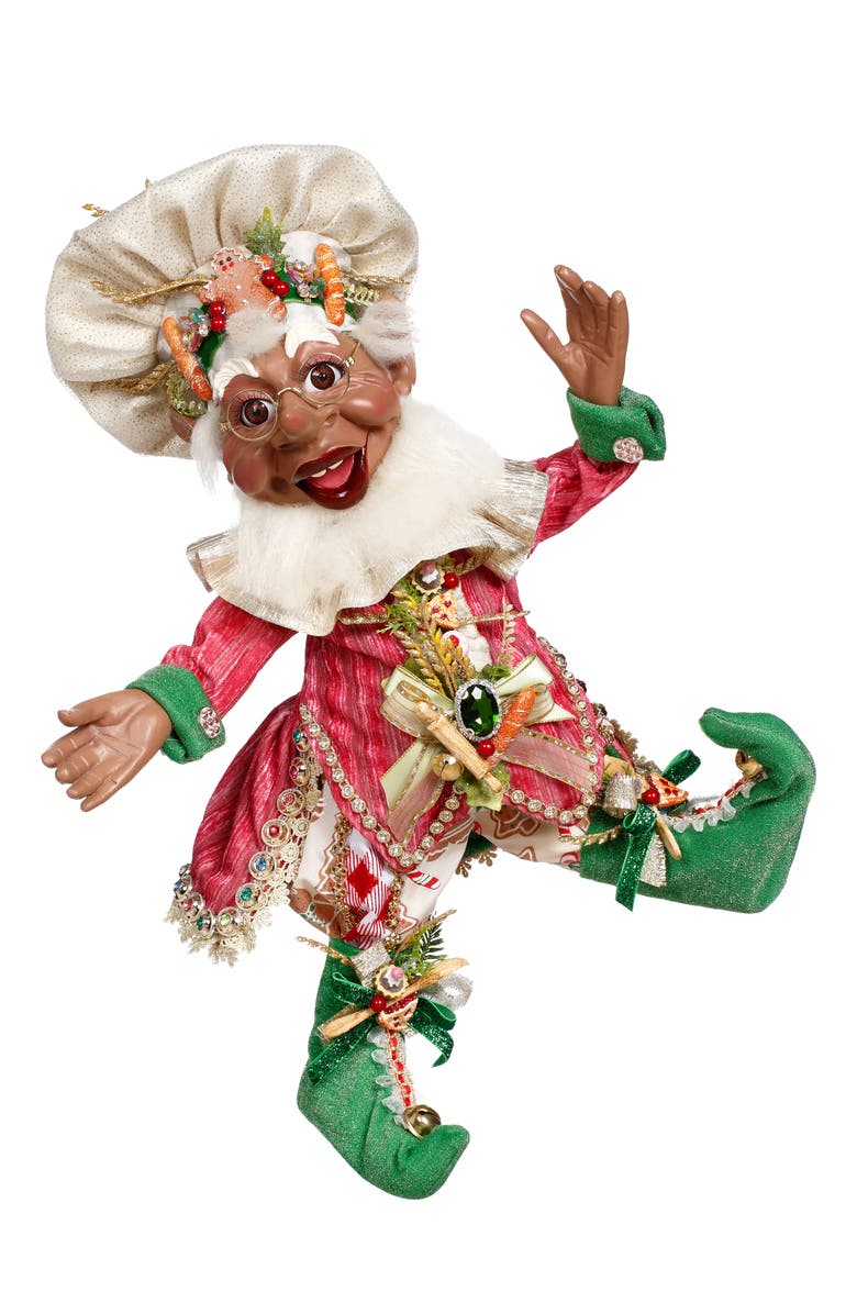 Mark Roberts African American Pastry Maker Elf, Medium, Main, color, Pink