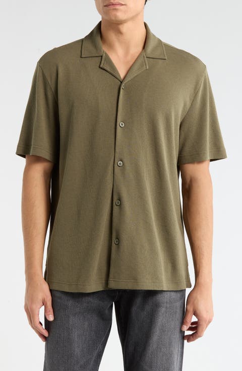 Thermal Knit Camp Shirt