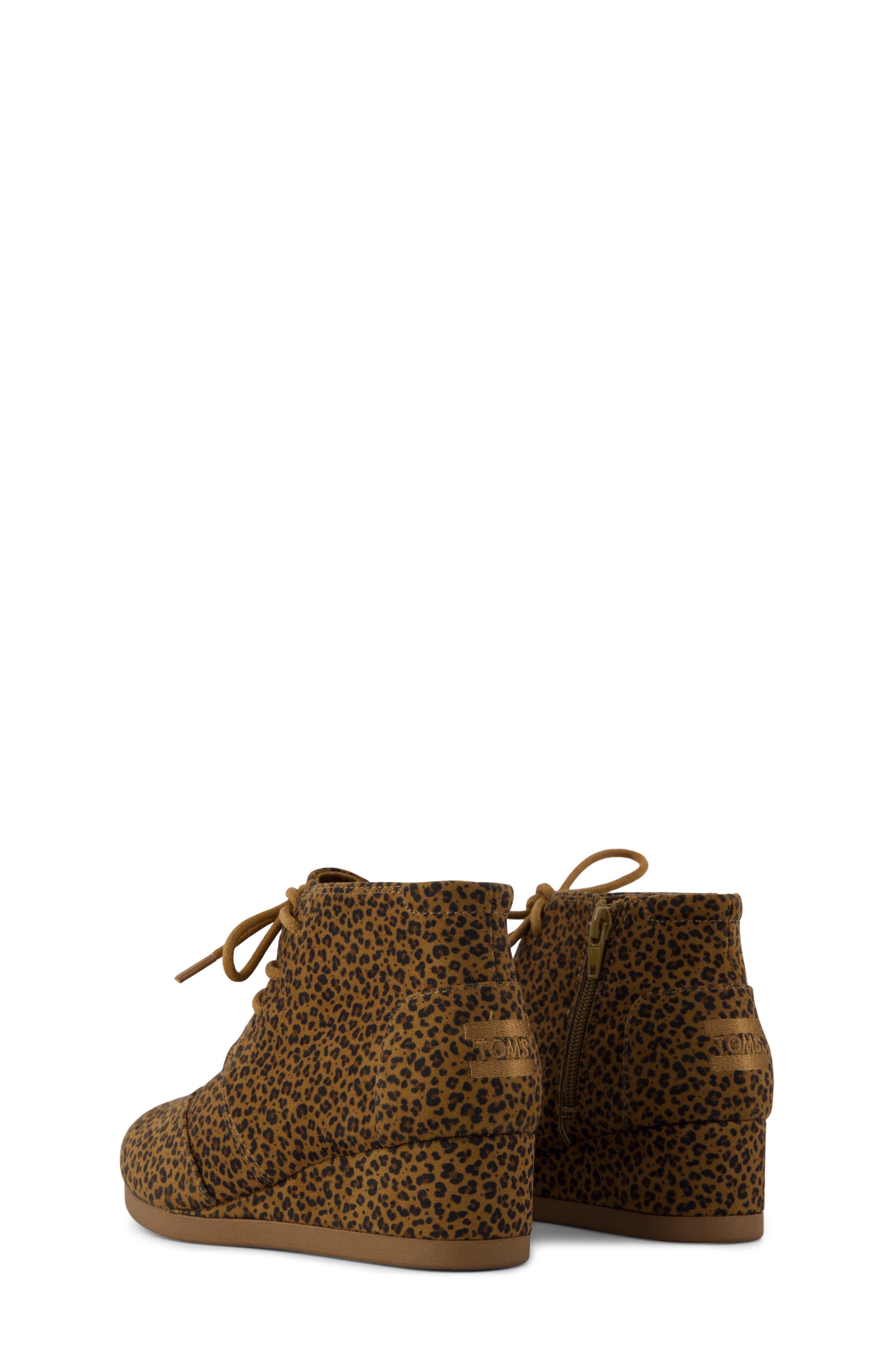 Kids' Desert Wedge Bootie, Alternate, color, TOFFEE MICRO LEOPARD