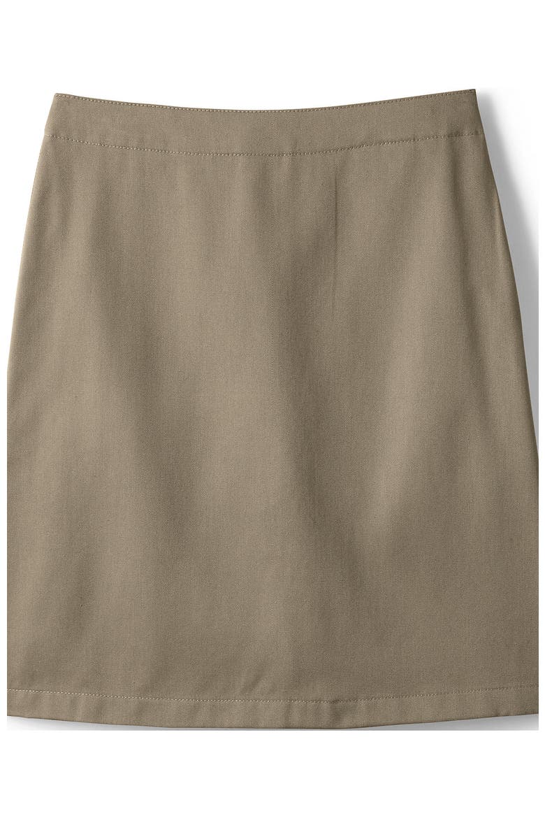 School Uniform Girls Plus Blend Chino Skort Top of Knee, Alternate, color, Khaki