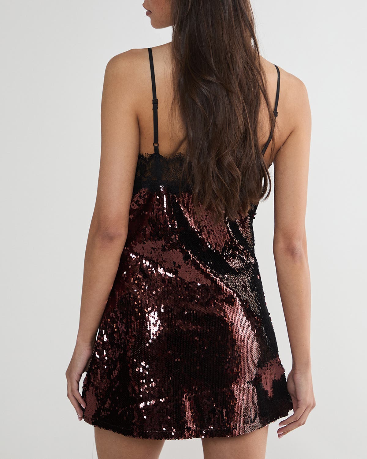 staud kezia lace-trimmed sequined slip dress Staud Kezia lace-trimmed sequined slip dress in pink - Staud | Mytheresa