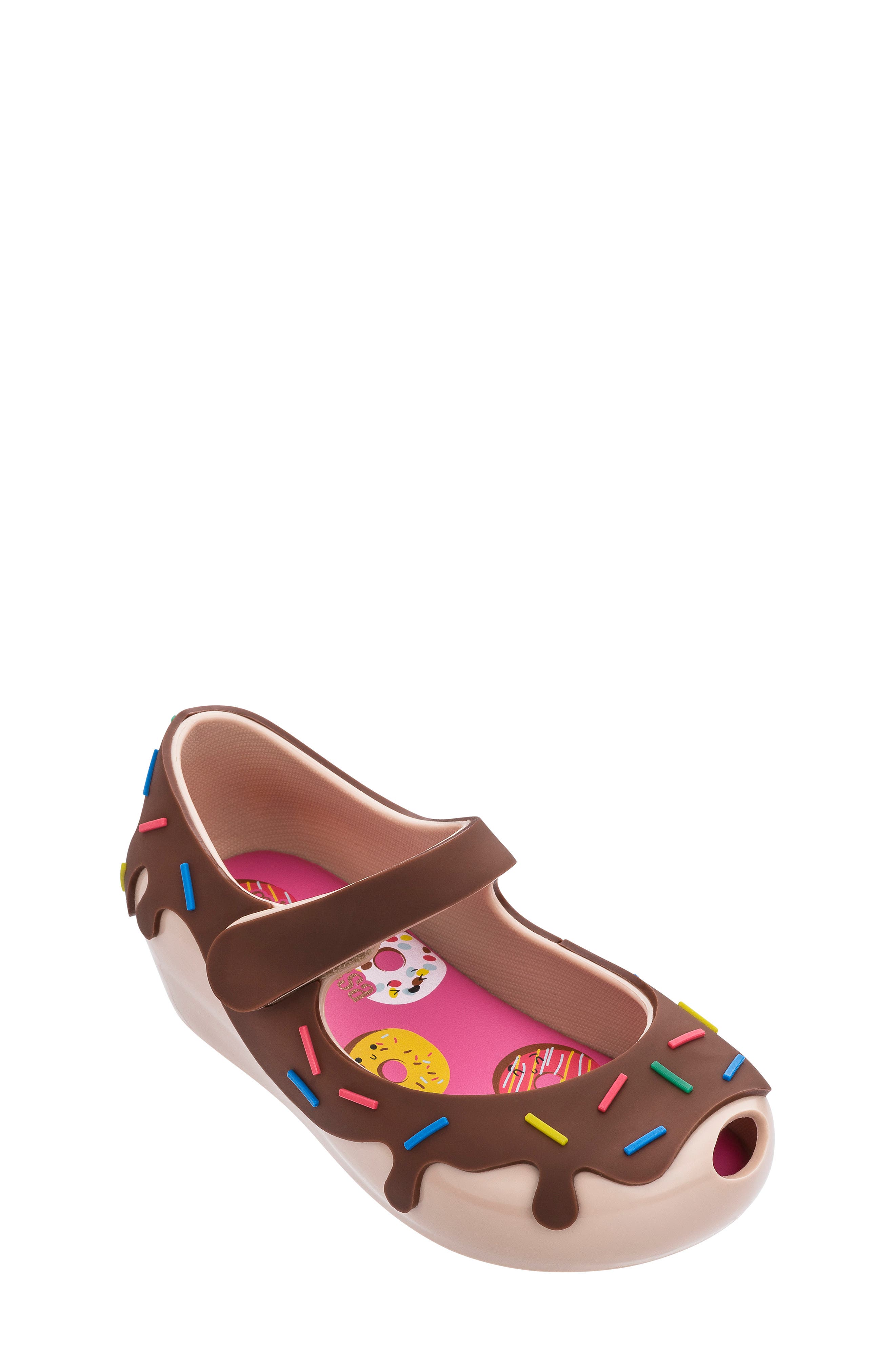 Mini Melissa Ultragirl Donut Mary Jane Flat, Main, color, 