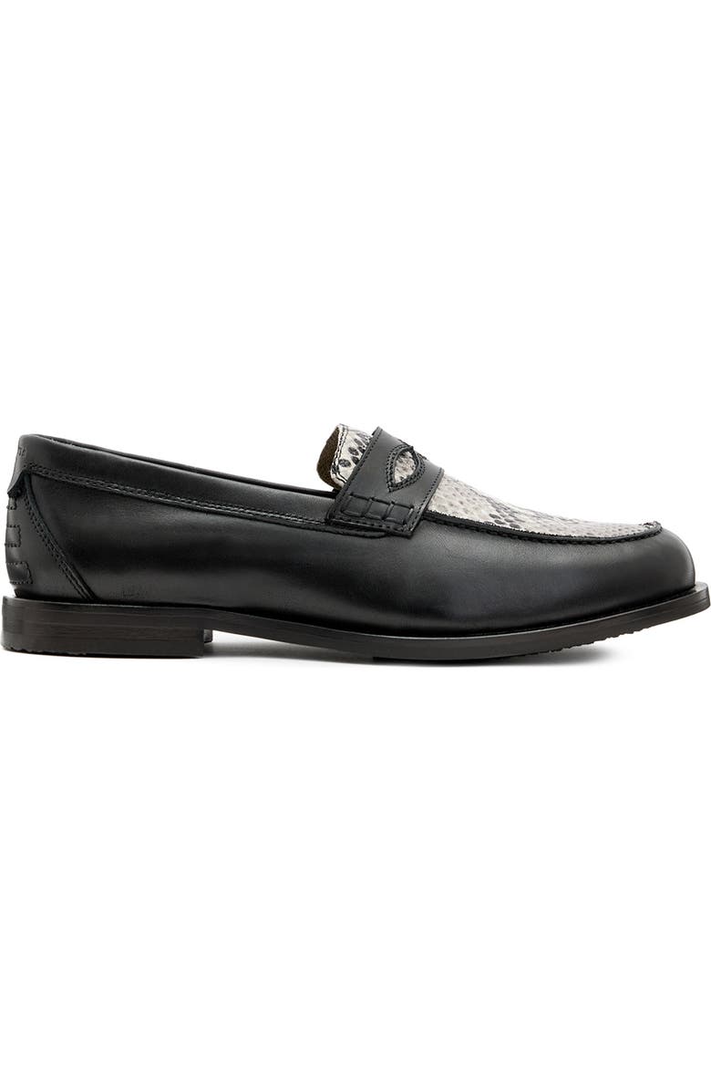 AllSaints Harmon Penny Loafer, Alternate, color, Black/ Grey