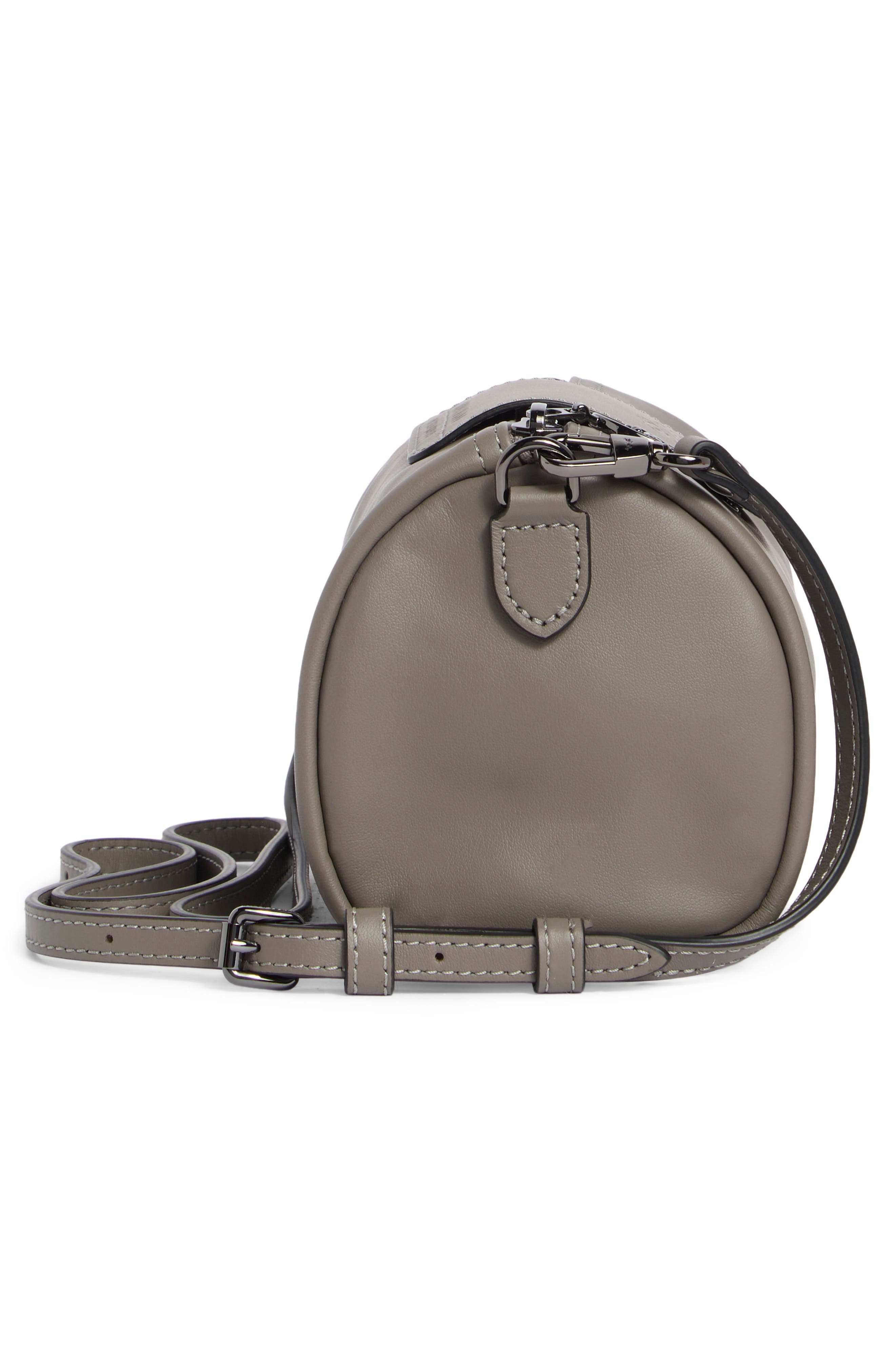 Extra Small Le Pliage Xtra Leather Bowling Bag, Alternate, color, TURTLEDOVE