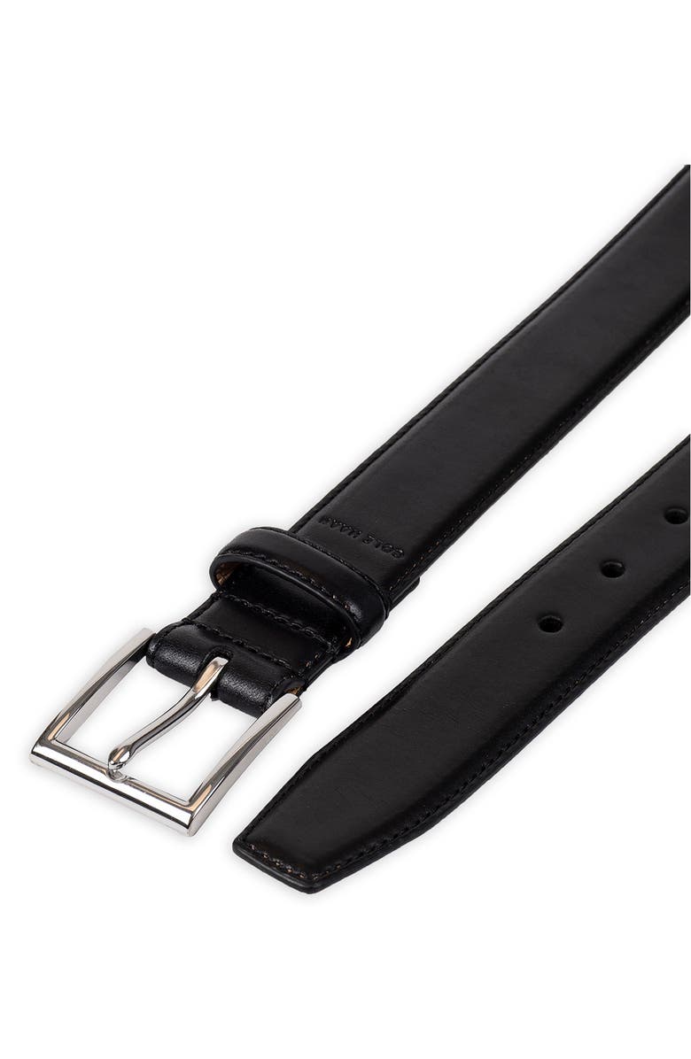 Cole Haan Gramercy Leather Belt, Alternate, color, Black