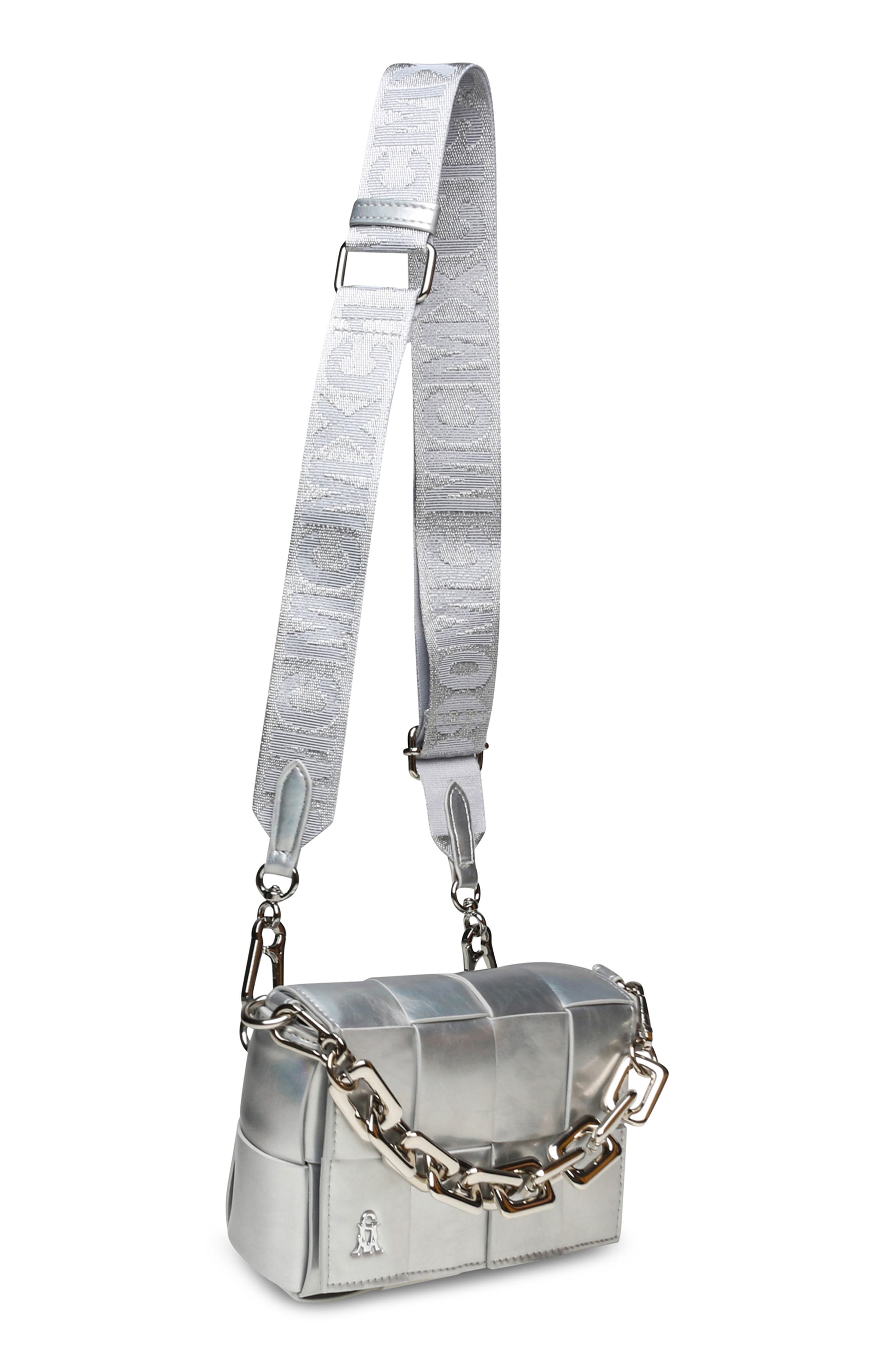 Steve Madden Woven Faux Leather Crossbody Bag, Alternate, color, 