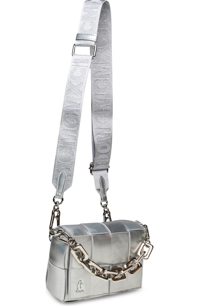 Steve Madden Woven Faux Leather Crossbody Bag, Alternate, color,