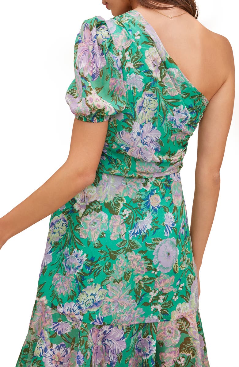 ASTR the Label Santorini One Shoulder Asymmetrical Midi Dress, Alternate, color,