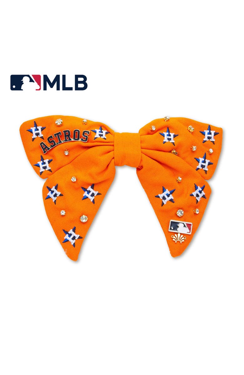 Lele Sadoughi MLB Houston Astros Bow Barrette, Main, color, Orange 800