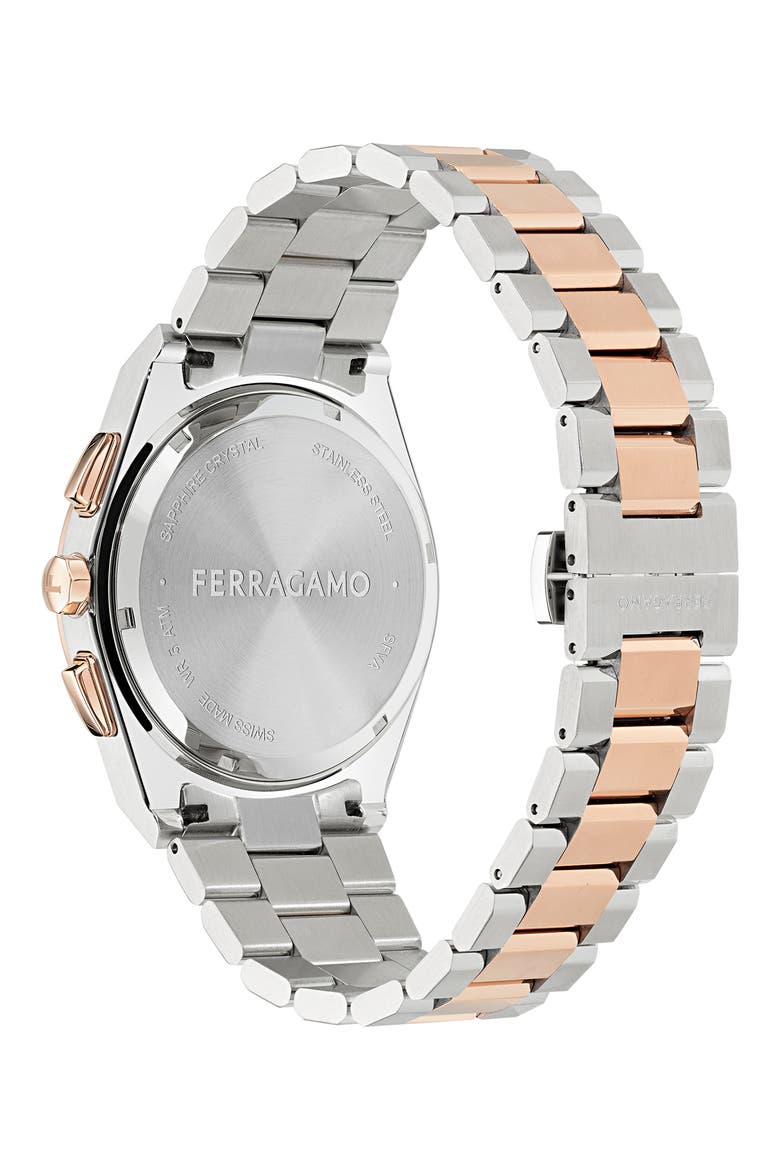 Vega Upper East Bracelet Chronograph Watch, 42mm, Alternate, color, TWO TONE