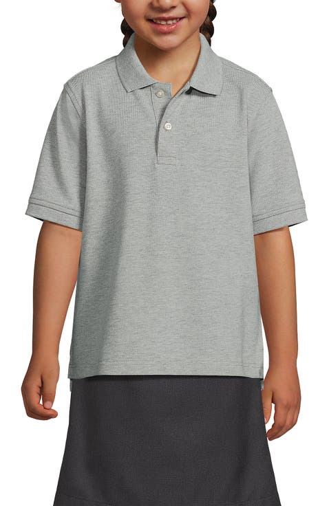 School Uniform Kids Short Sleeve Mesh Polo Shirt
