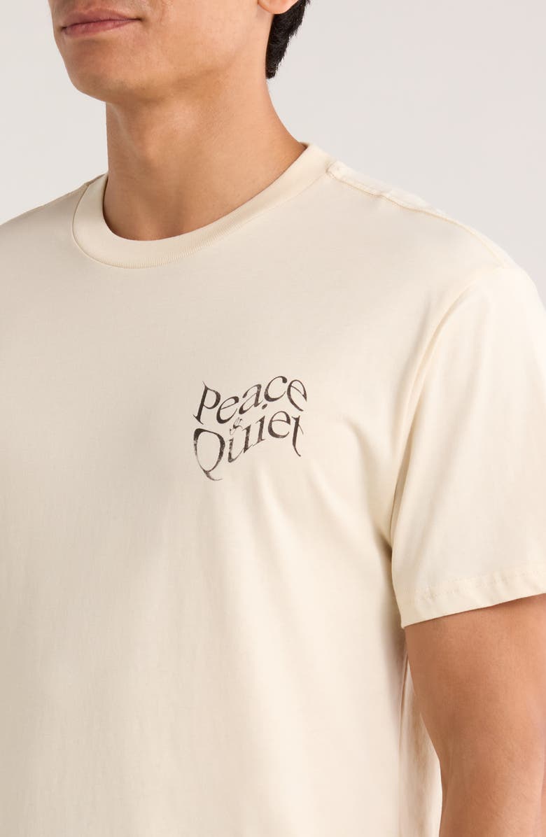 Museum of Peace 
Quiet Warped Graphic T-Shirt, Alternate, color, Bone