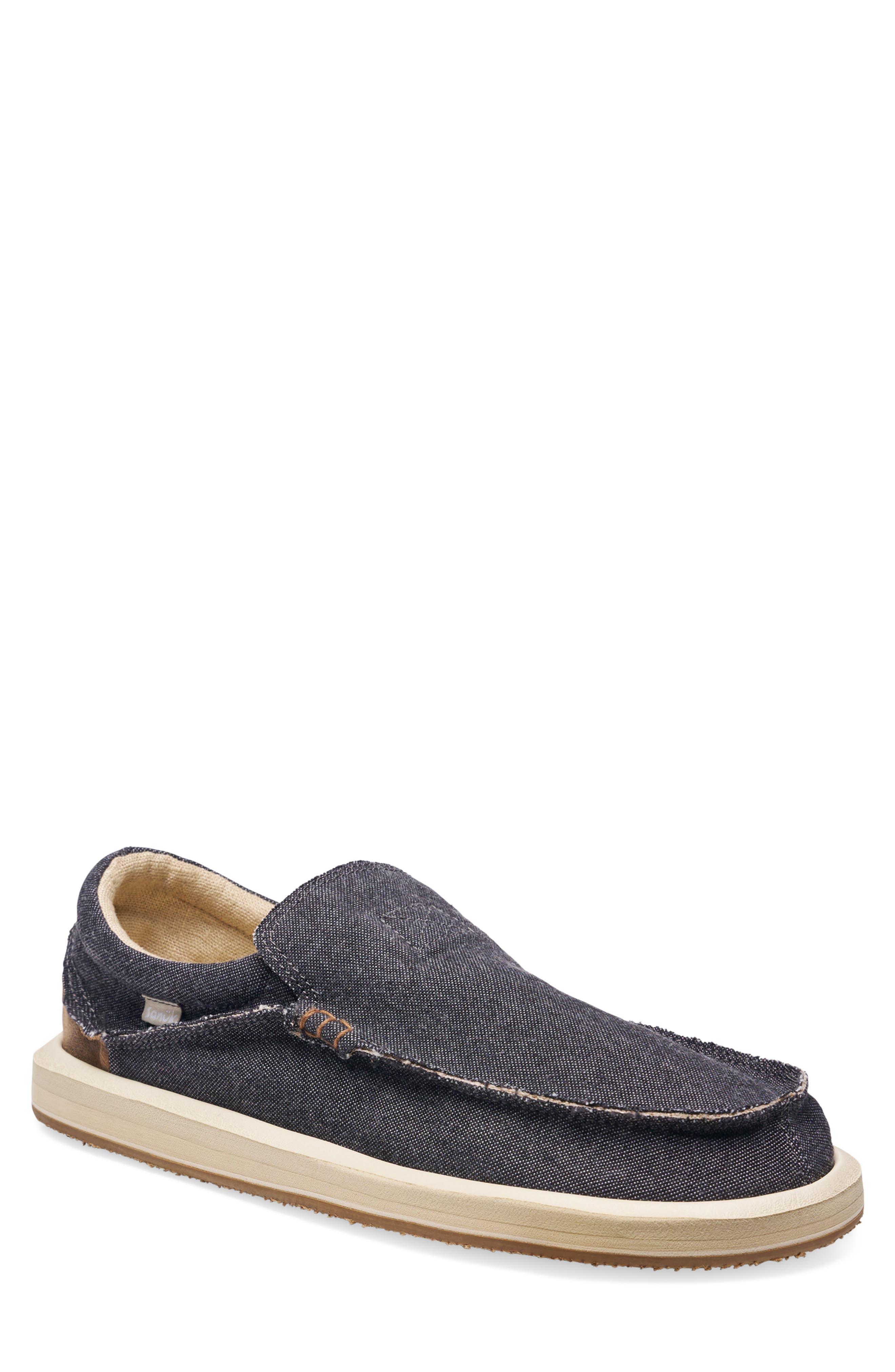 Chiba Novelty Slip-On, Main, color, DARK DENIM OJAI