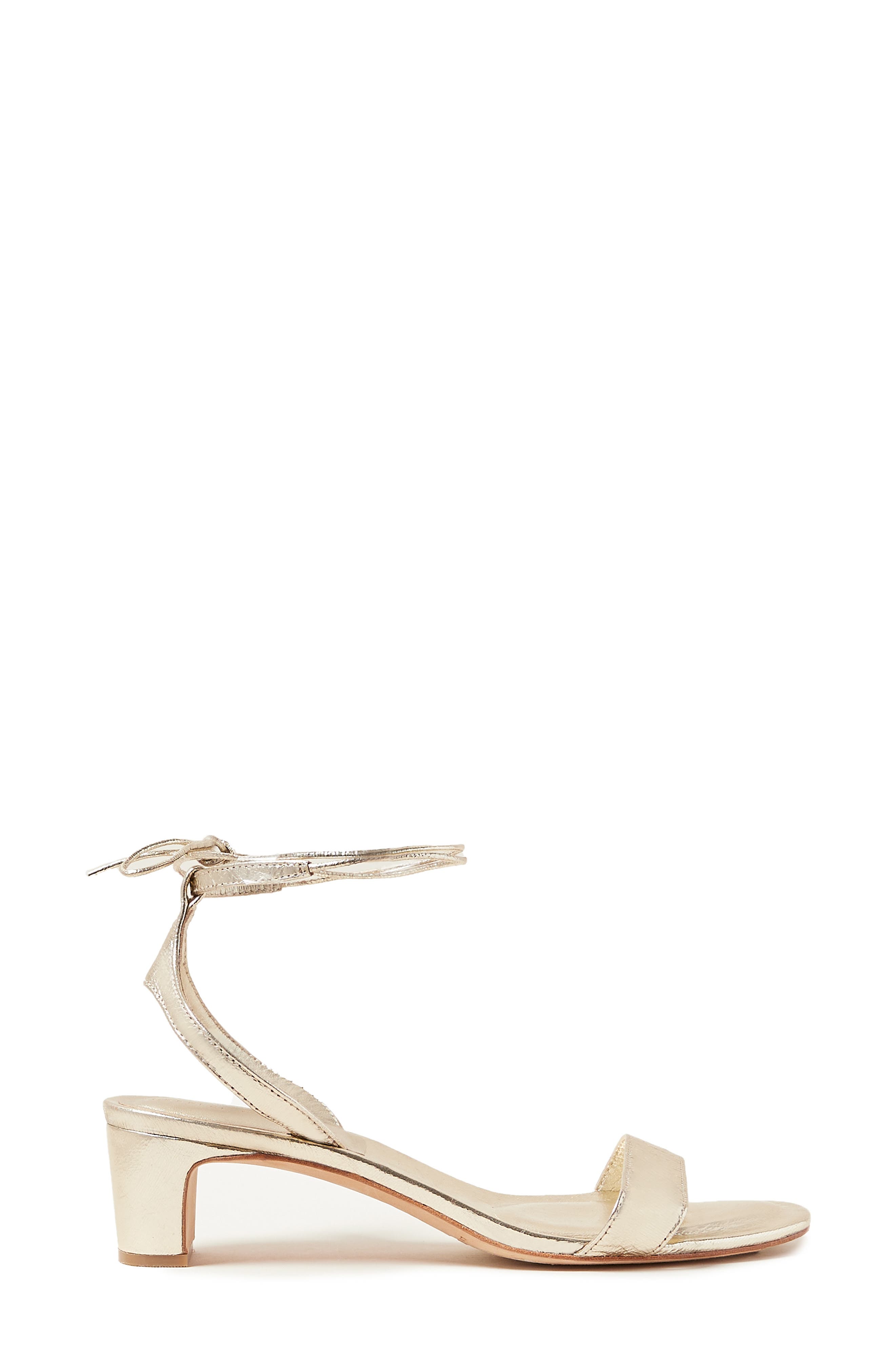 Loeffler Randall Jackie Ankle Tie Sandal, Alternate, color, Champagne