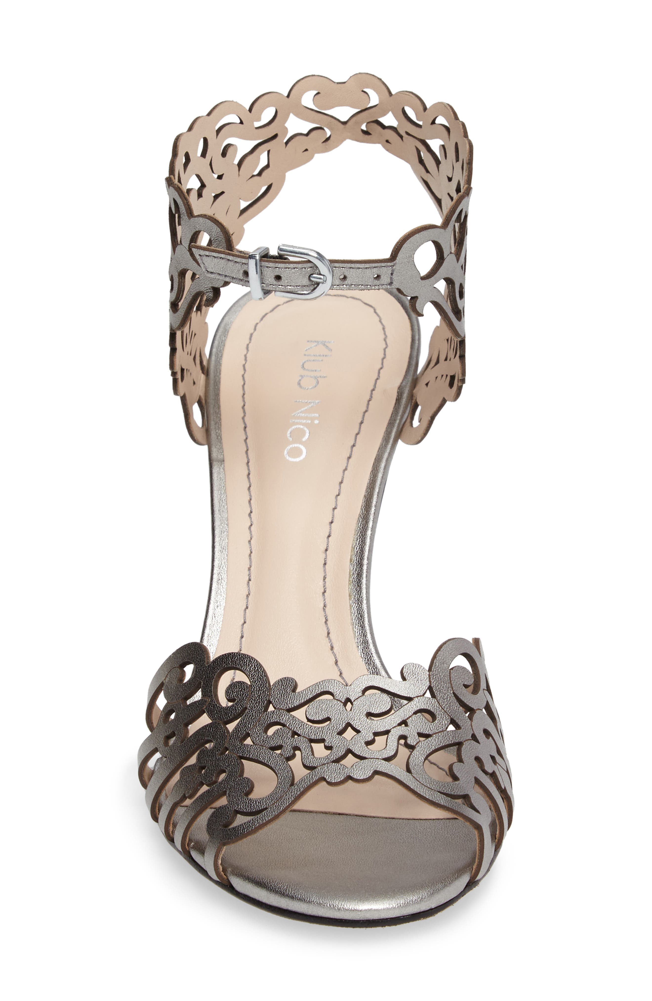 'Moxie 3' Sandal, Alternate, color, GUNMETAL LEATHER