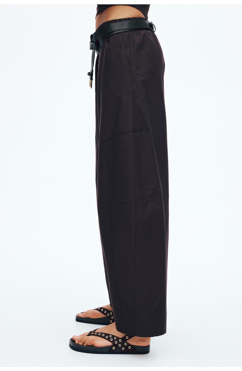 H&M Balloon Cargo Trousers, Alternate, color, Dark Brown