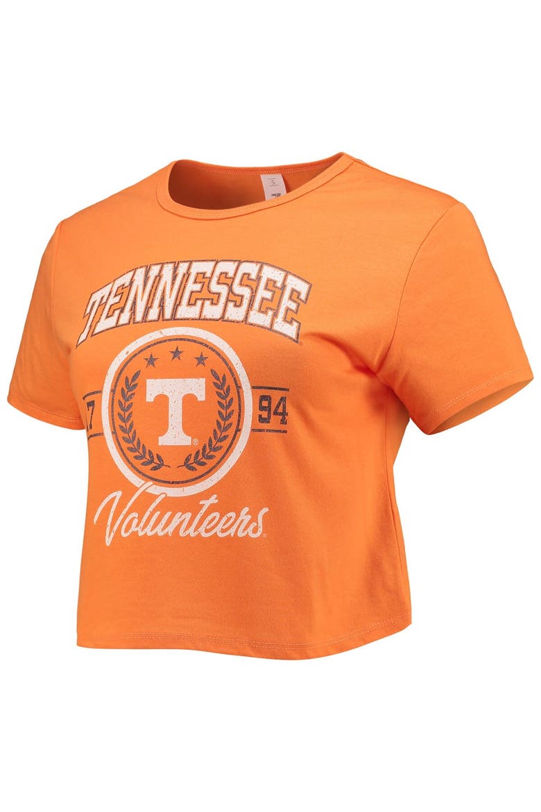 Women's ZooZatz Tennessee Orange Tennessee Volunteers Core Laurels Cropped T-Shirt, Alternate, color, Tennessee Orange
