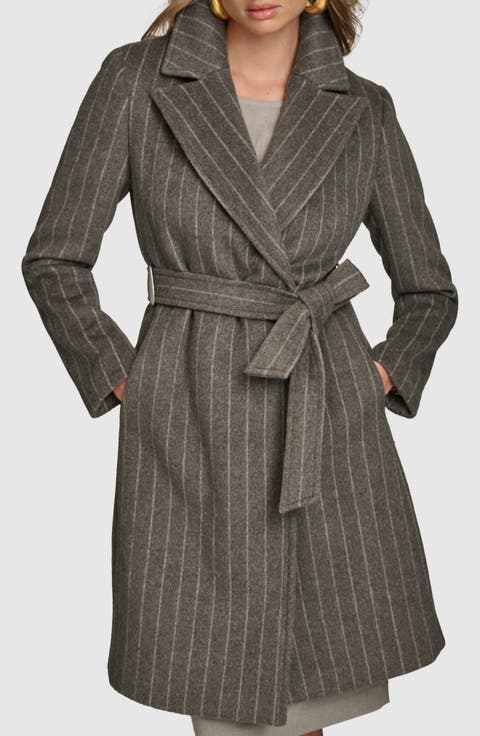 Belted Wool Blend Coat