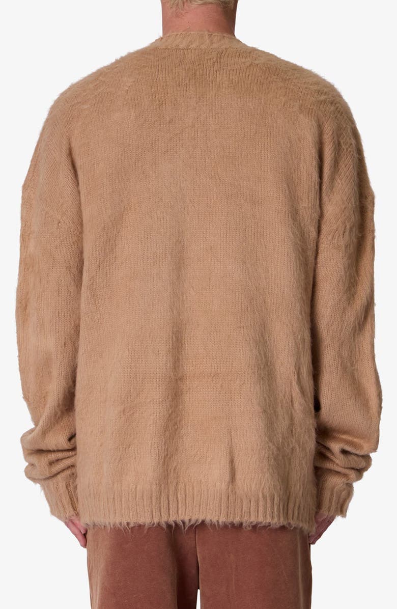 mnml Elongated Fuzzy Cardigan, Alternate, color, 