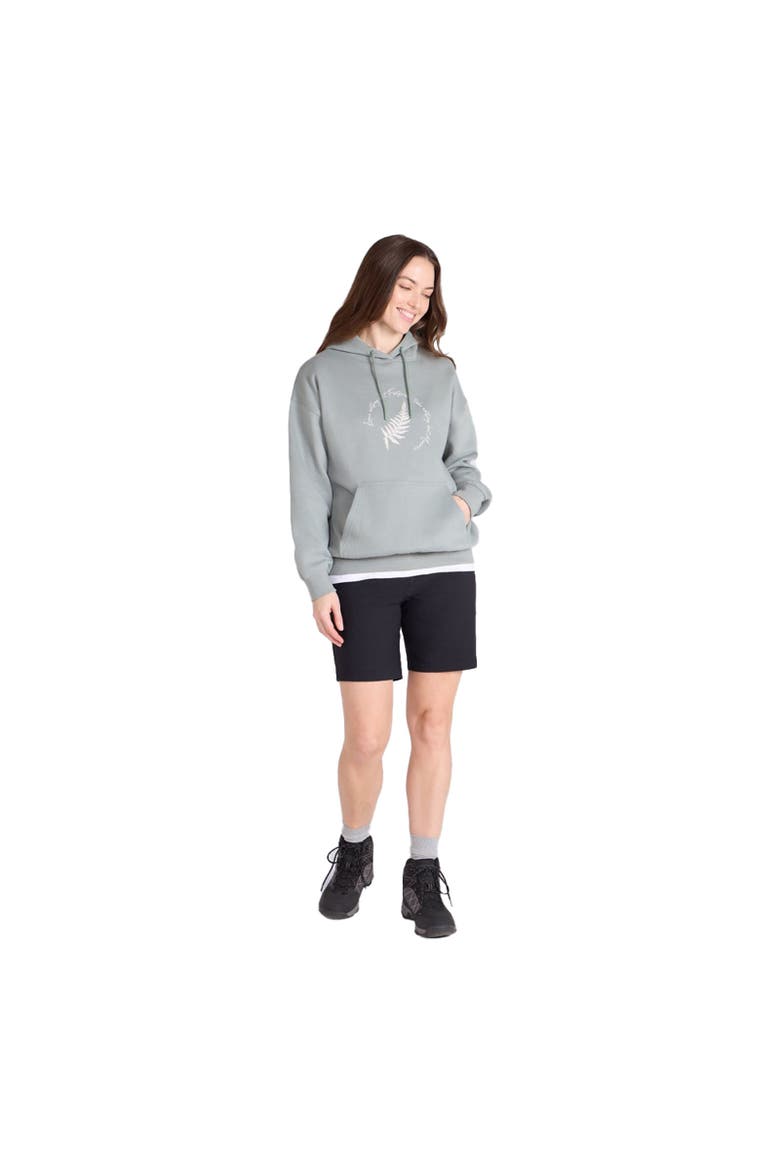 Fern Slogan Relaxed Fit Hoodie, Alternate, color, Khaki Green